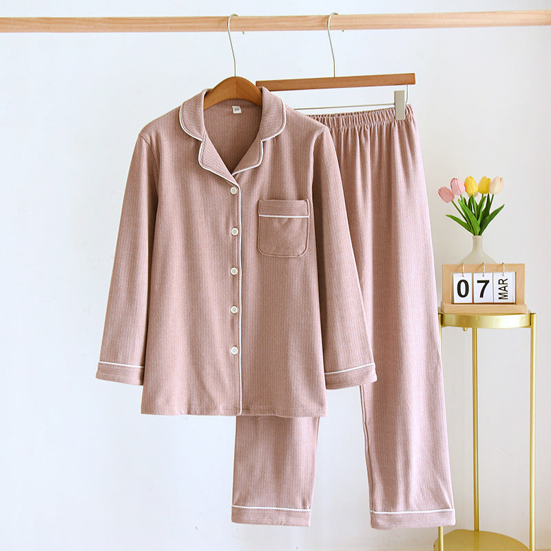 Button Down Pajama Sleepwear Pants Set