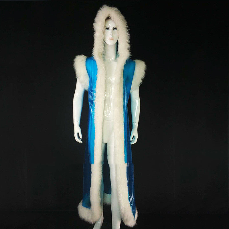 Fur Trim Costume Cosplay Robe Vest