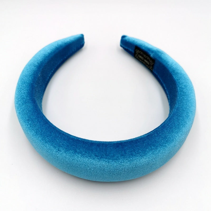 Gold Velvet Flannel Sponge Headband