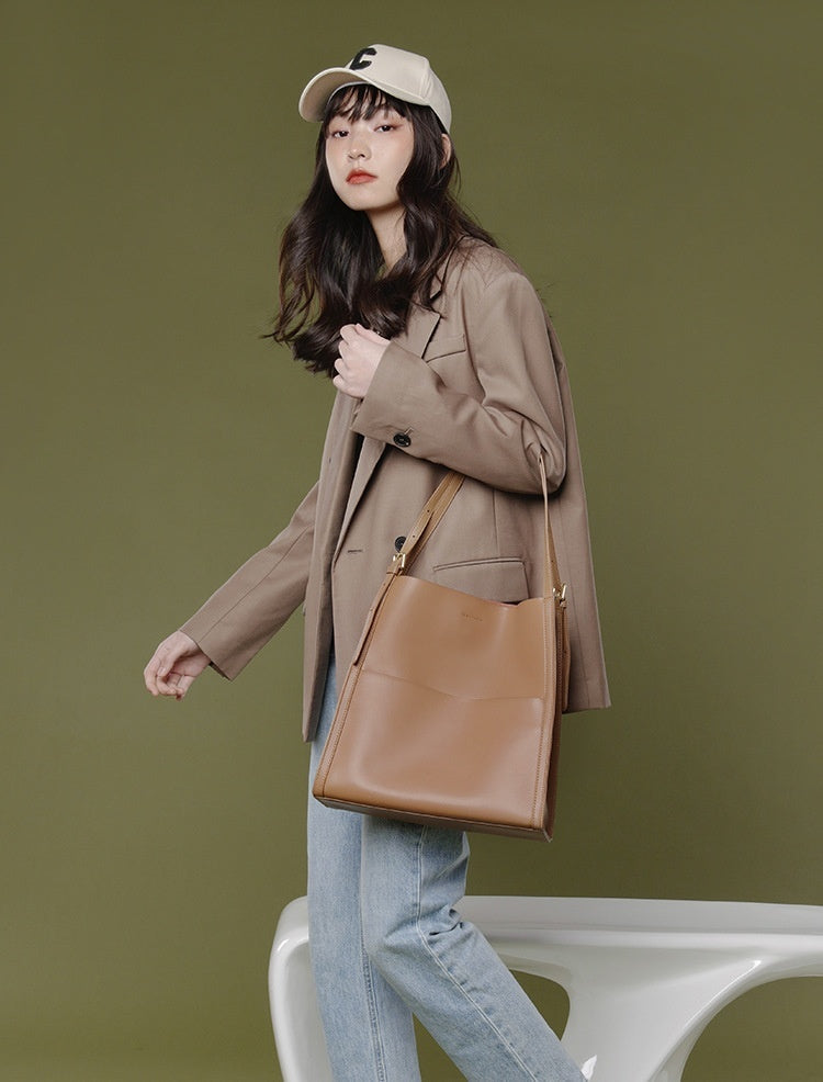 Genuine Leather Women's Bag Large Capacity Niche Commuter