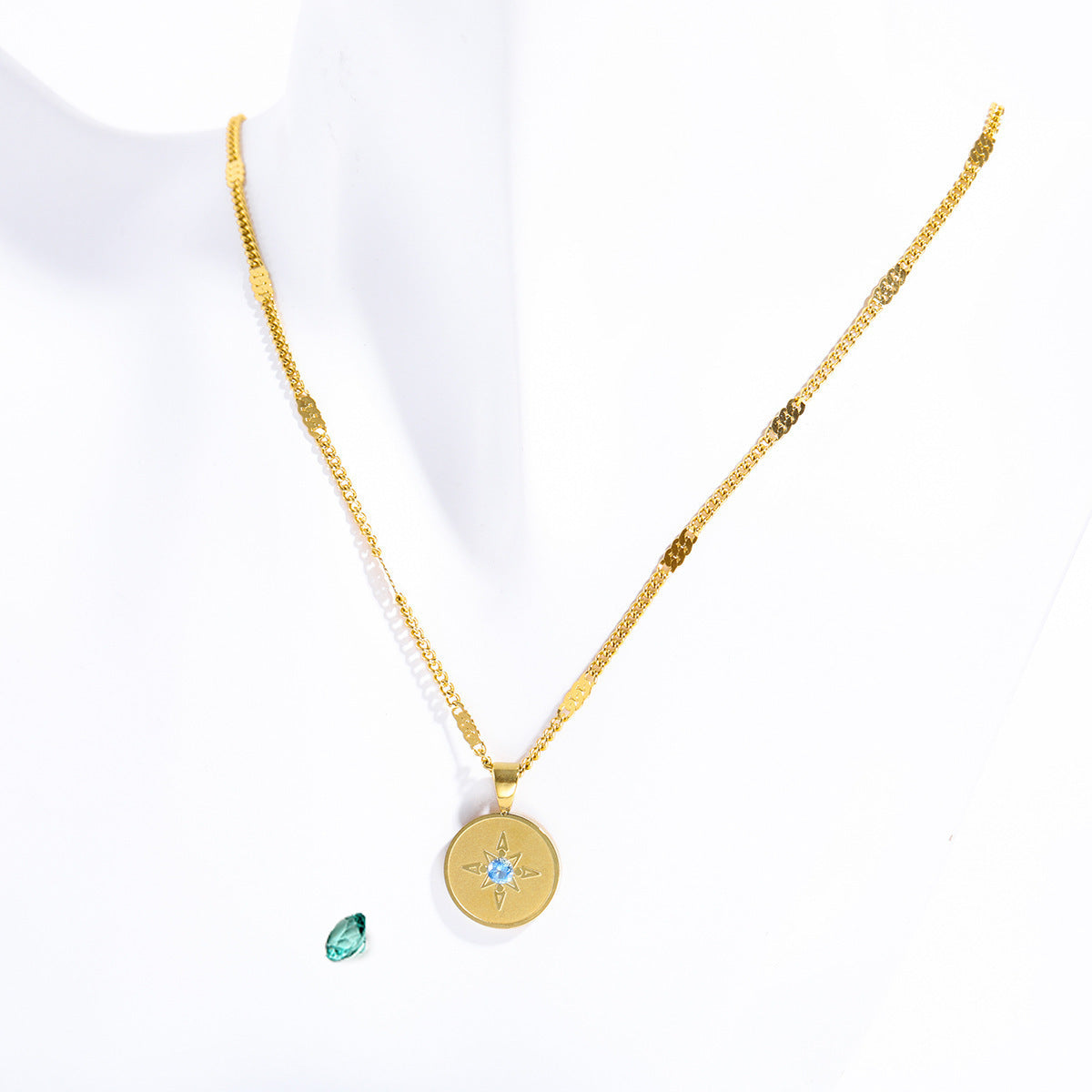 Gold Plated Birthstone Necklace