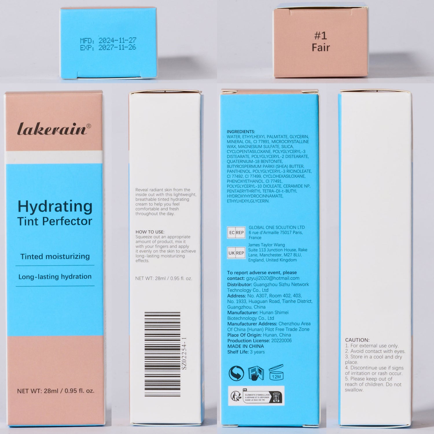 Long-Lasting Moisturizing Even Skin Color Concealer Moisturizing Light Foundation Cream