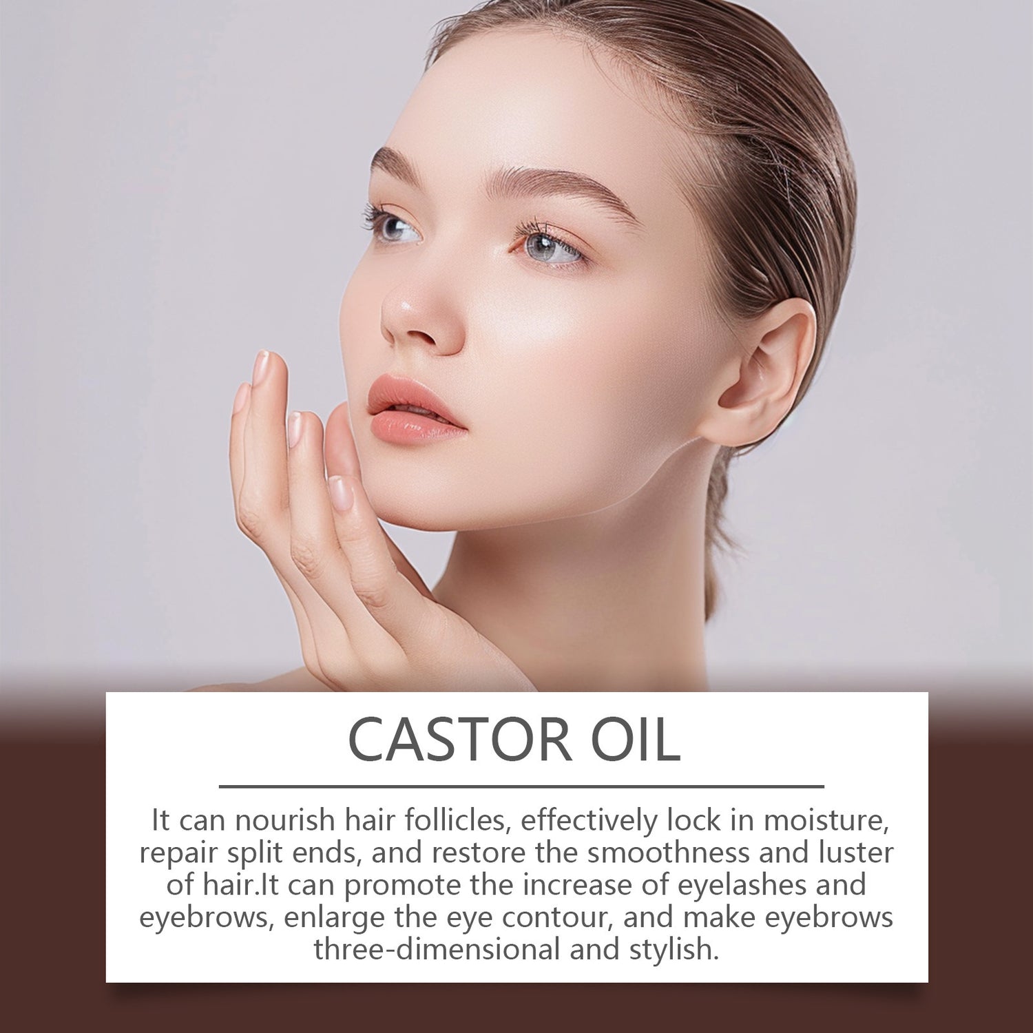 Organic Castor Oil Body Skin Nourishing And Moisturizing Eyebrow Hair Moisturizing Massage Treatment Oil