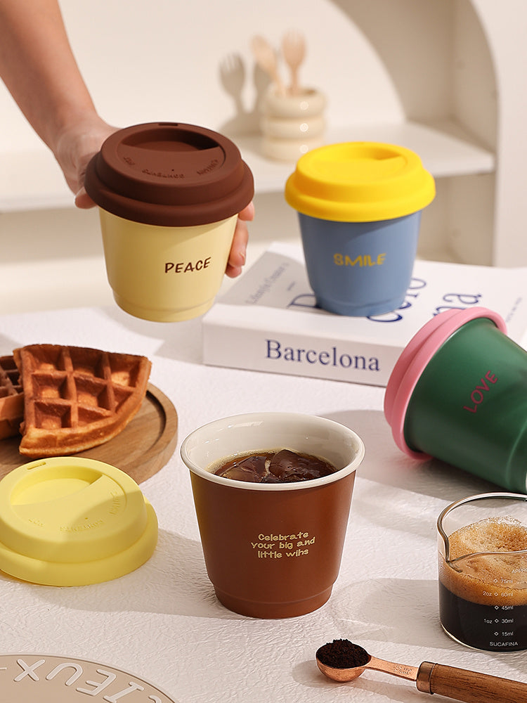 Dopamine Cute Portable Coffee Cup