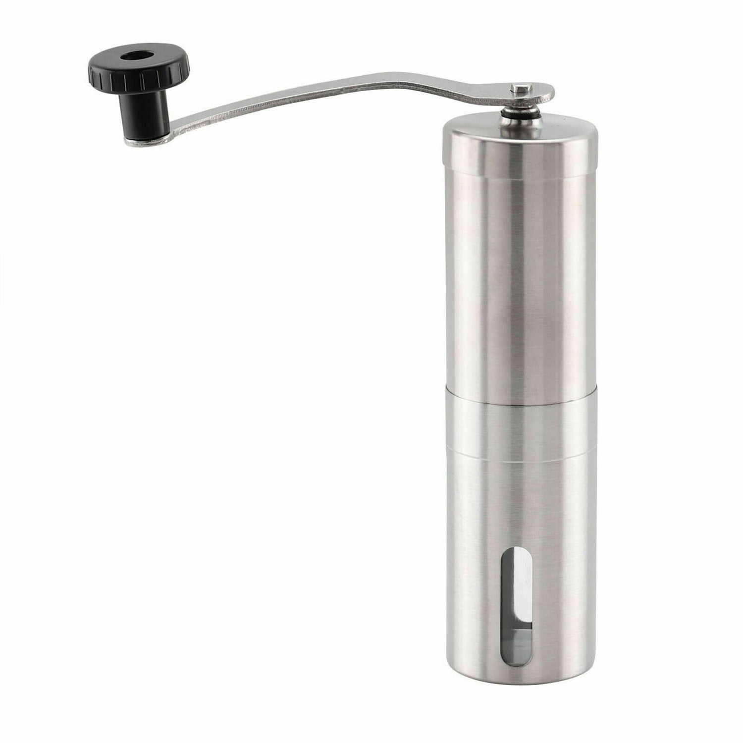 Compact Stainless Steel  Manual Coffee Grinder with Ceramic Burr Bean Mill
