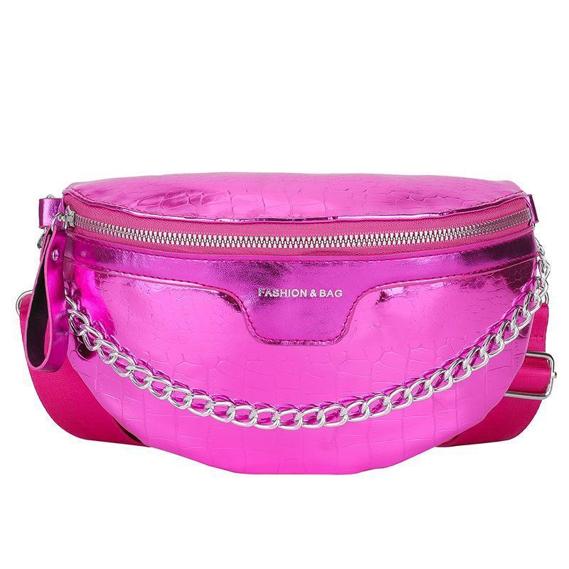 Fashion Snake Print Crossbody Fanny Pack Messenger Belt Bag