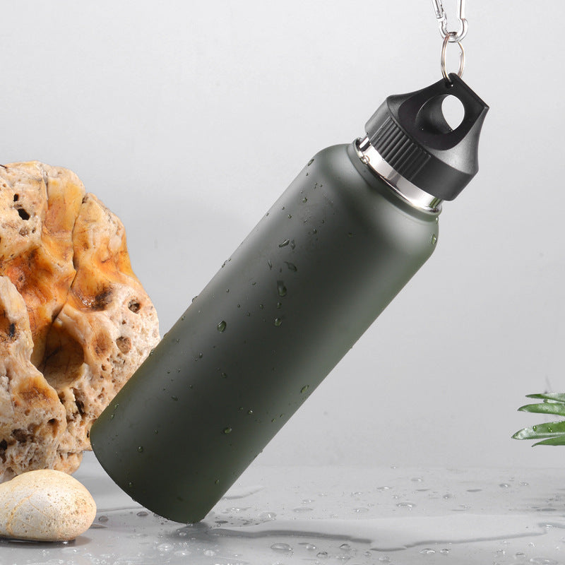 Double vacuum stainless steel vacuum flask