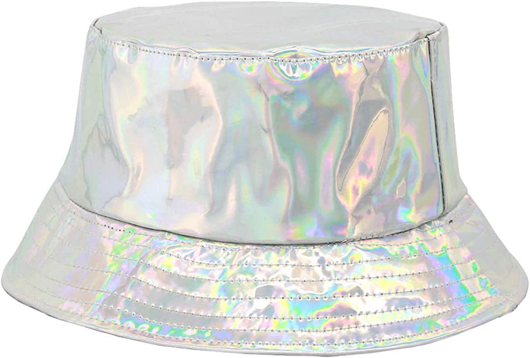 PU Laser Fisherman Hat For Men And Women On The Street