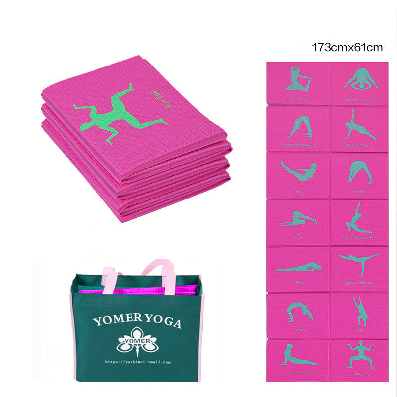 Illustrated Yoga Positions Yoga Mat