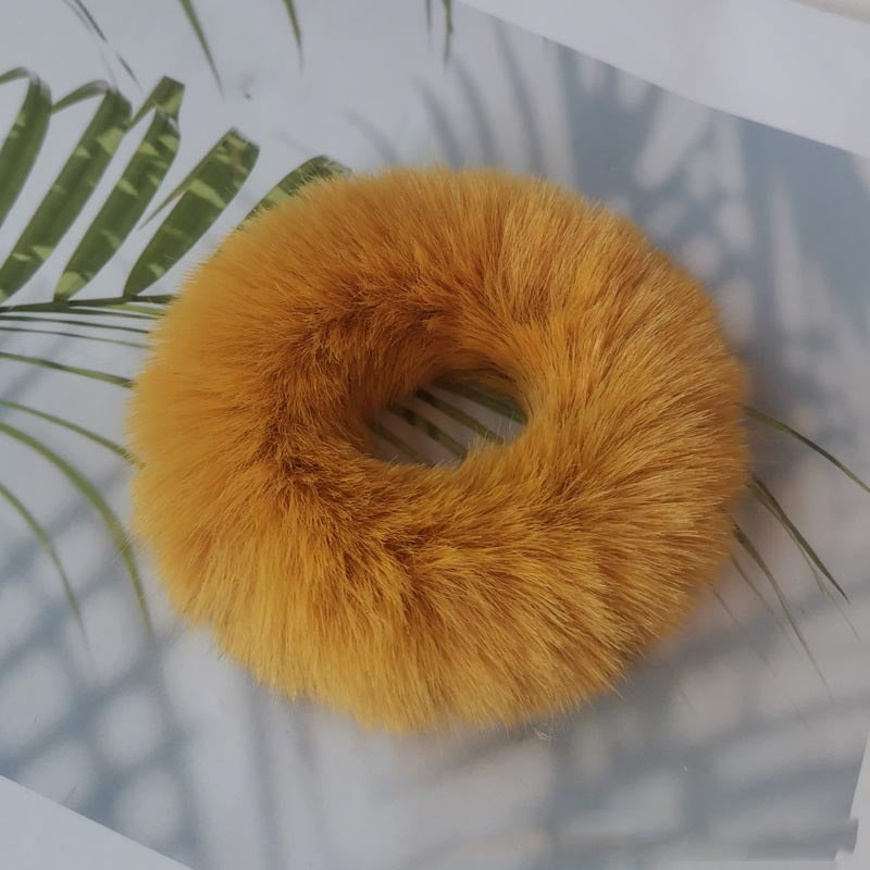 Faux Mink Furry Hair Tie