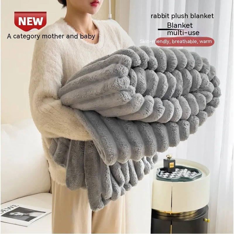 Plush Velvet Blanket Cover Throw