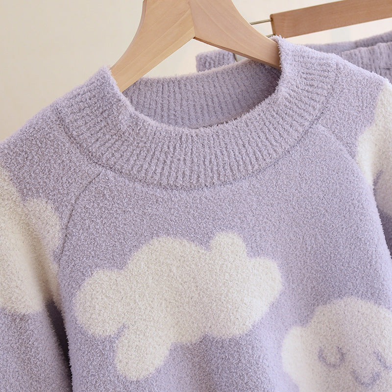 Soft Fleece Pajama Set, Top and Pants