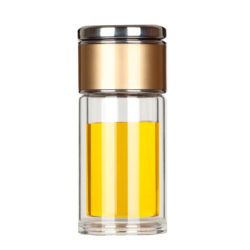 Portable Glass Tea Tumbler