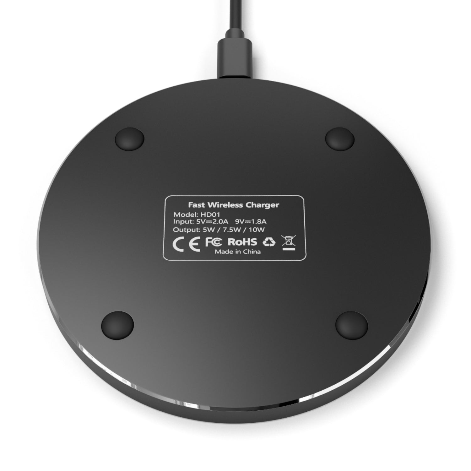 Pink Grey Leopard Wireless Charger