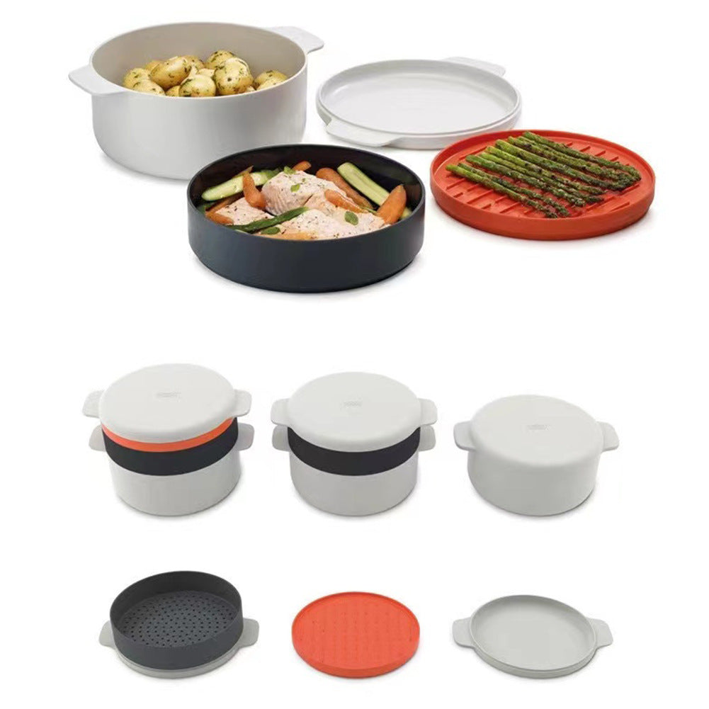 Microwave 4-Piece Stackable Cookware Set