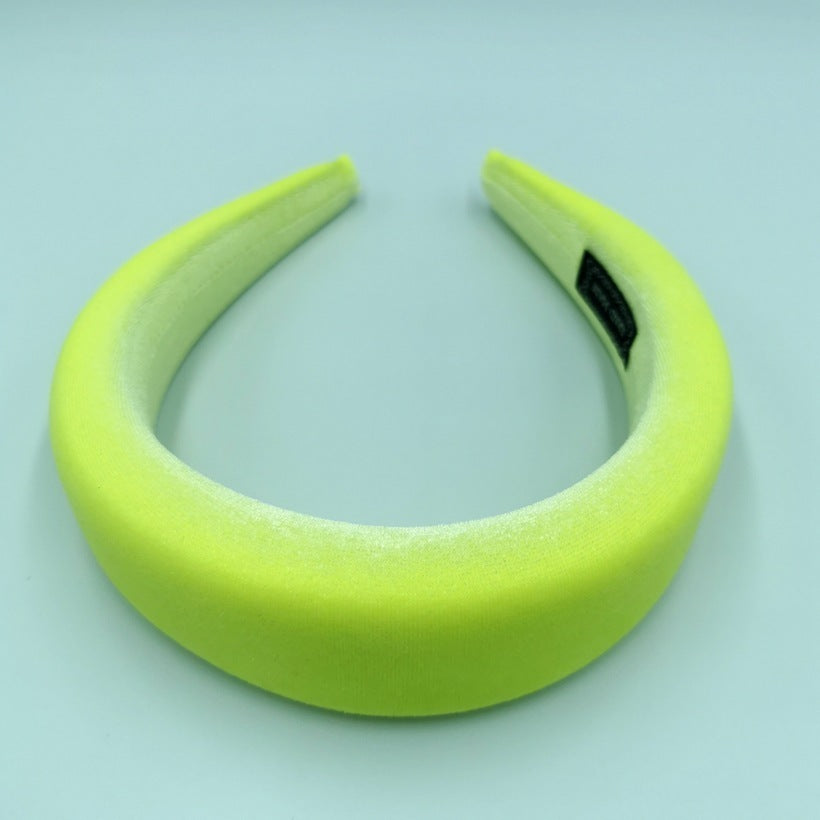 Gold Velvet Flannel Sponge Headband