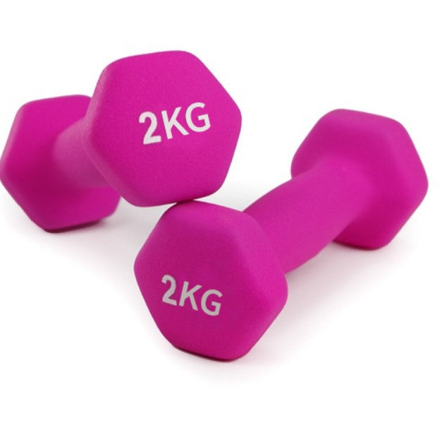 Color Coated Small Hexagonal Dumbbells