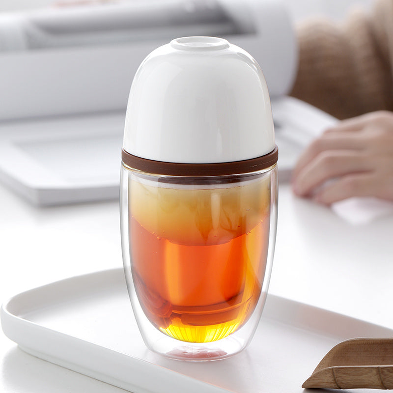 Portable Glass Teacup Travel Set