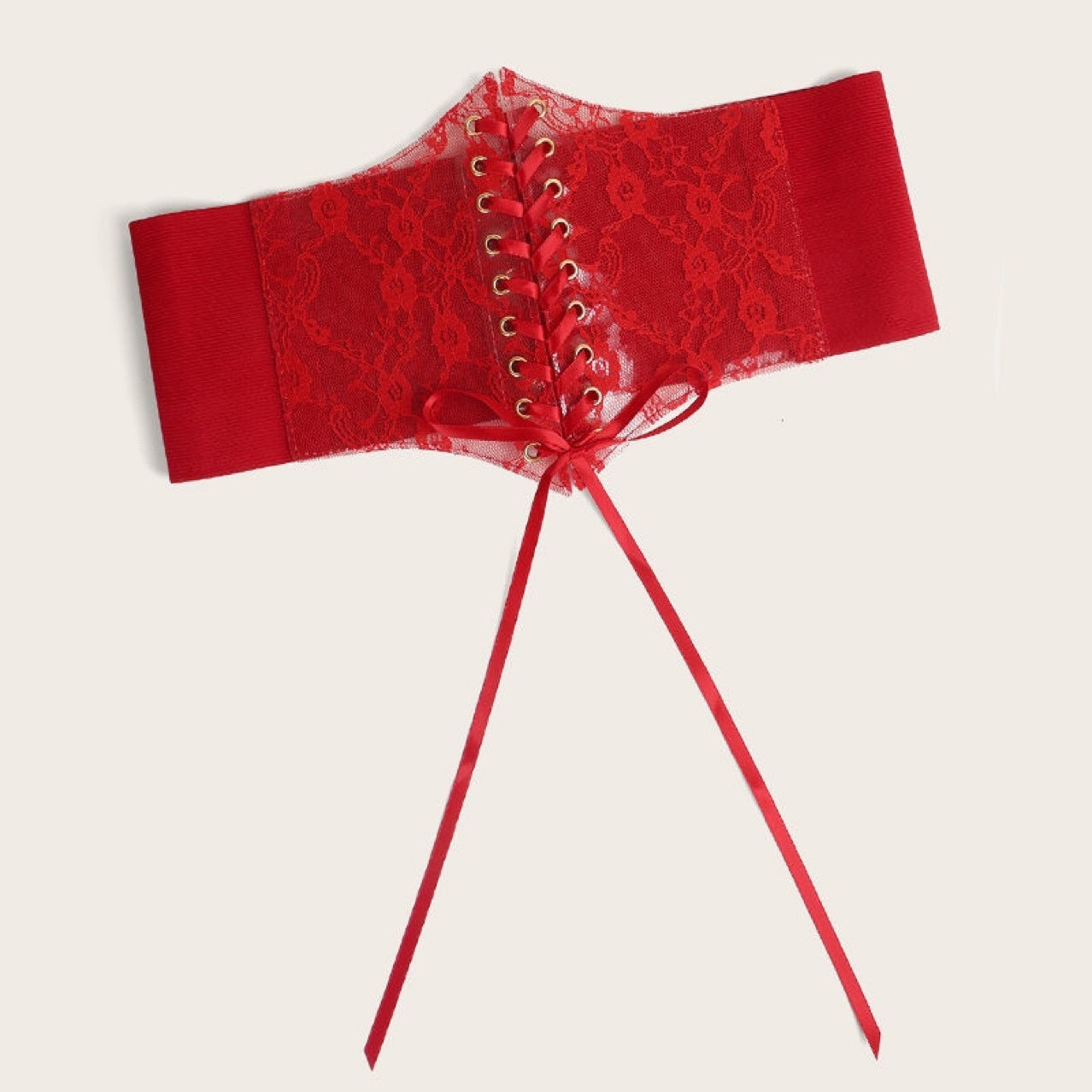 Front Lace-up Lace Corset Belt