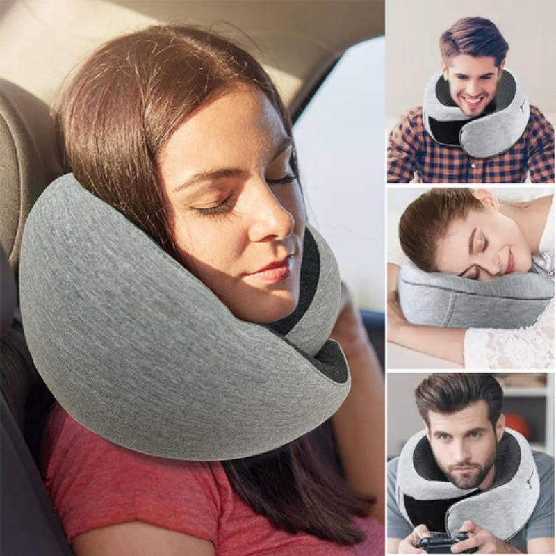 U-Shaped Memory Foam Headrest Travel Neck Pillow