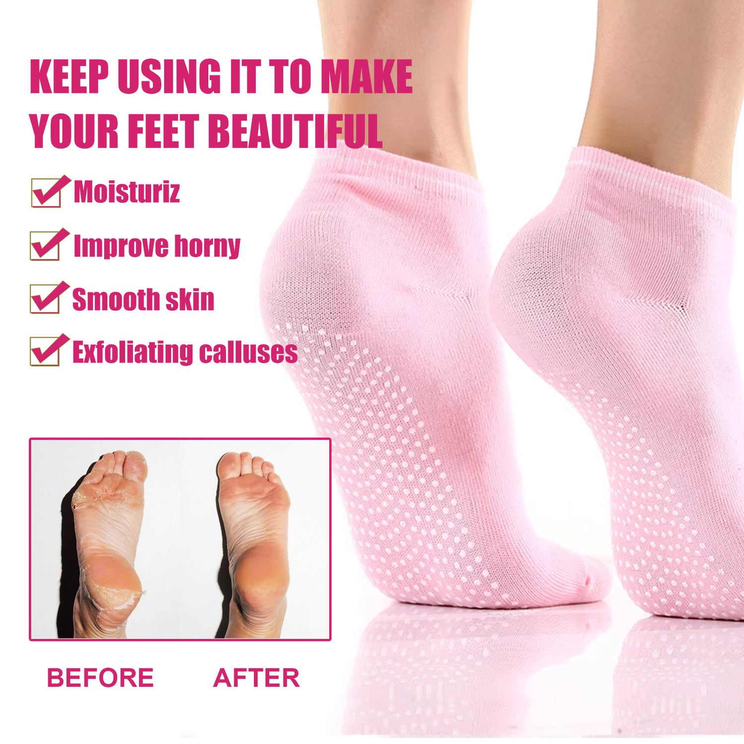 Moisturizing Treatment Gloves Foot Sock