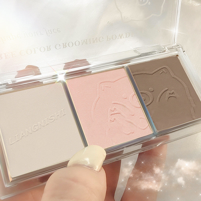 Fashion Highlighter Blush Nose Shadow Palette