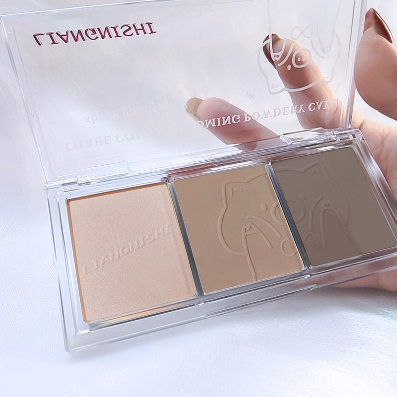 Fashion Highlighter Blush Nose Shadow Palette