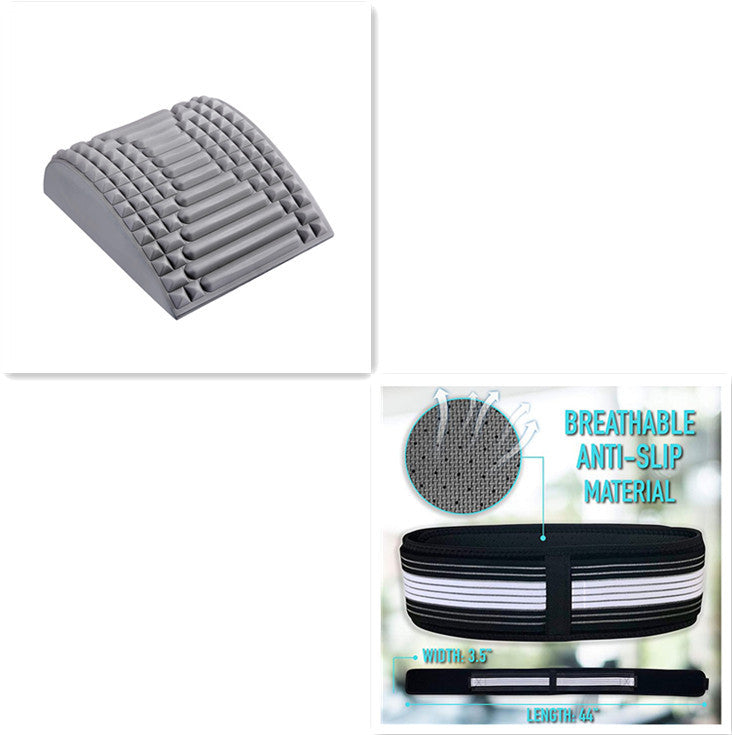 Back Stretcher Pillow Neck Lumbar Support Massager Neck Waist Back Pain Relief Massage Relaxation