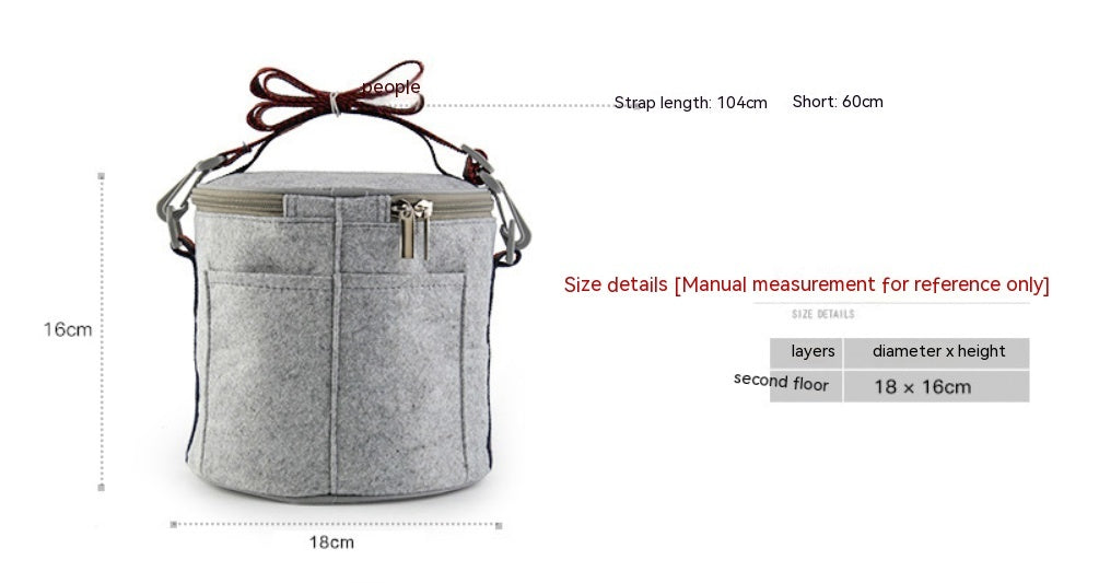 Portable Multi Tier Stainless Steel Lunch Box