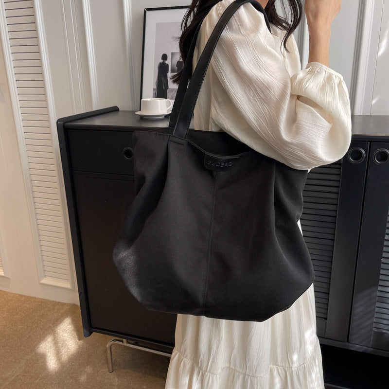 Large Capacity Totes Simple Commuting Daily Shopping Shoulder Bag Casual Handbag Women