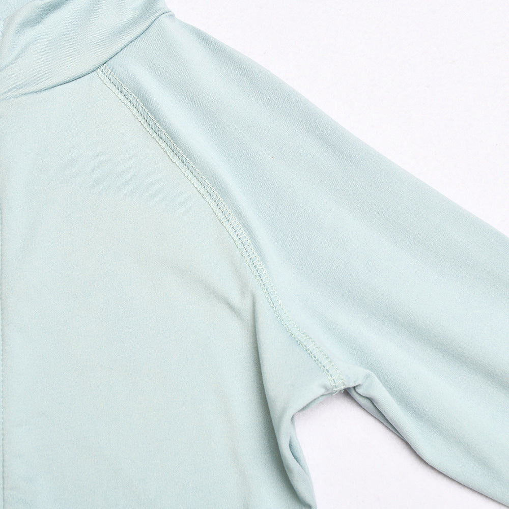 Fashion Casual Long Sleeved Solid Color Two Piece Suit