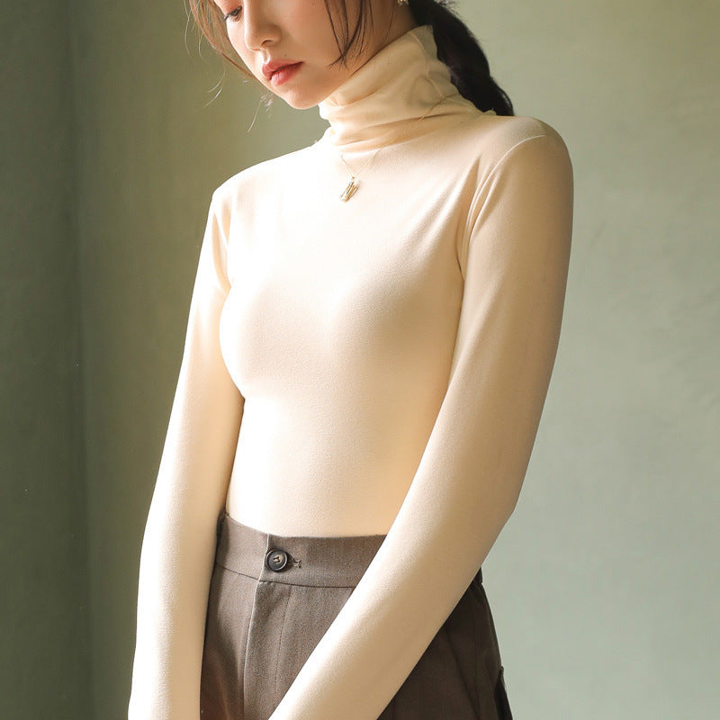 Mock Turtleneck Shirt Top for Women