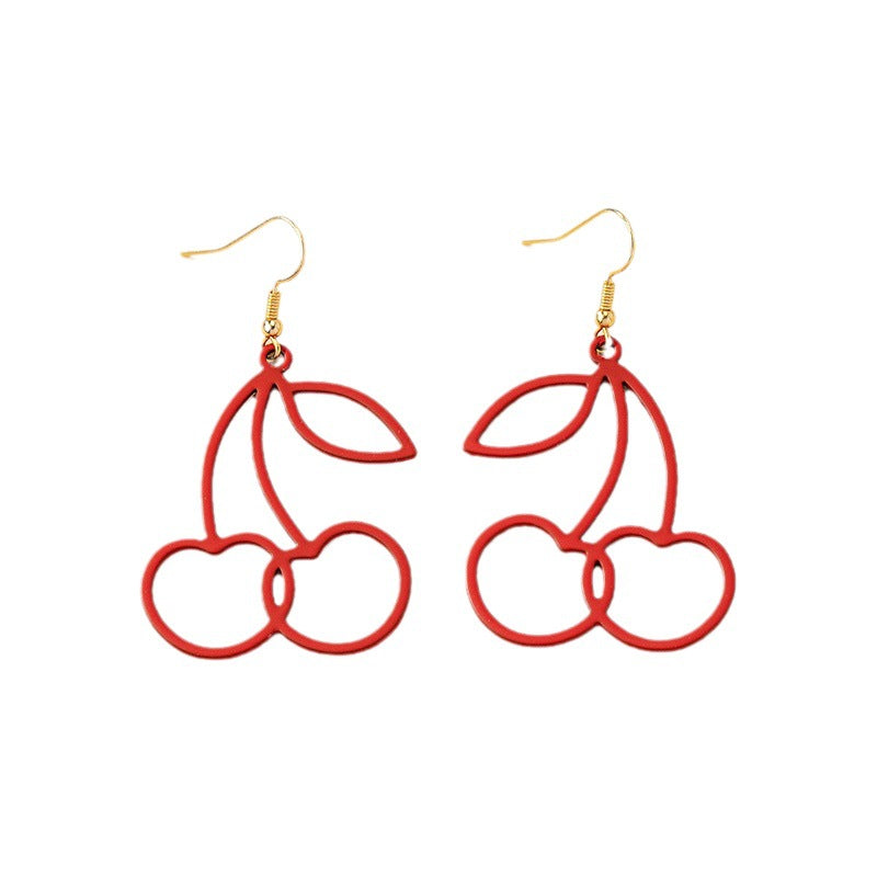 Korean Ins Style Fashion Sweet Cherry-shaped Earrings