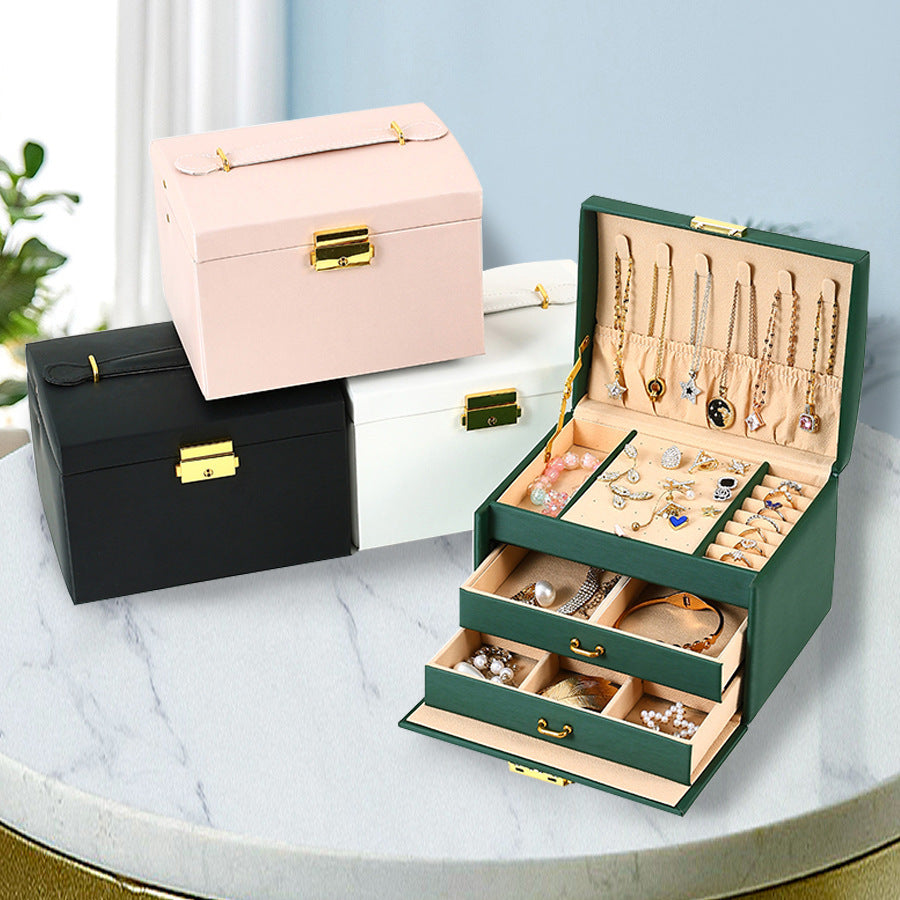 Travel Easy To Carry Dustproof Portable Jewelry Box