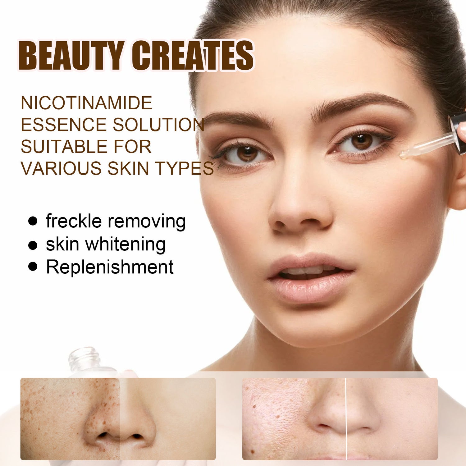 Fade Spots Shrink Pores Brighten Skin Color Hydrating Nicotinamide