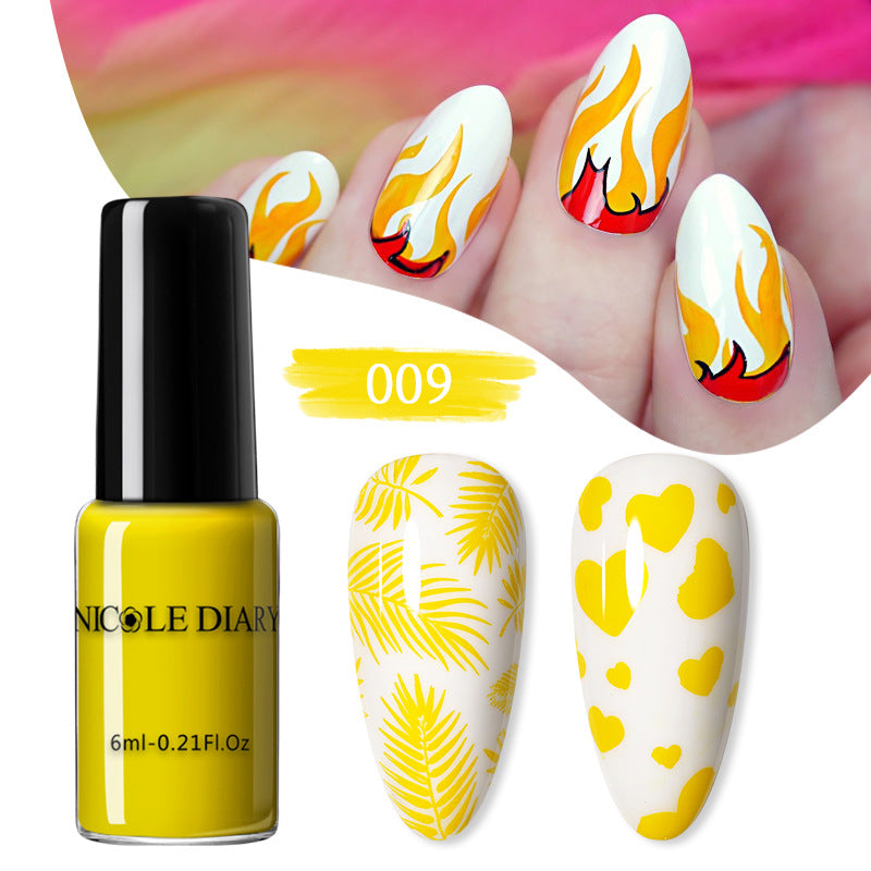 Simple Home Painted Quick-drying Nail Beauty Print Oil