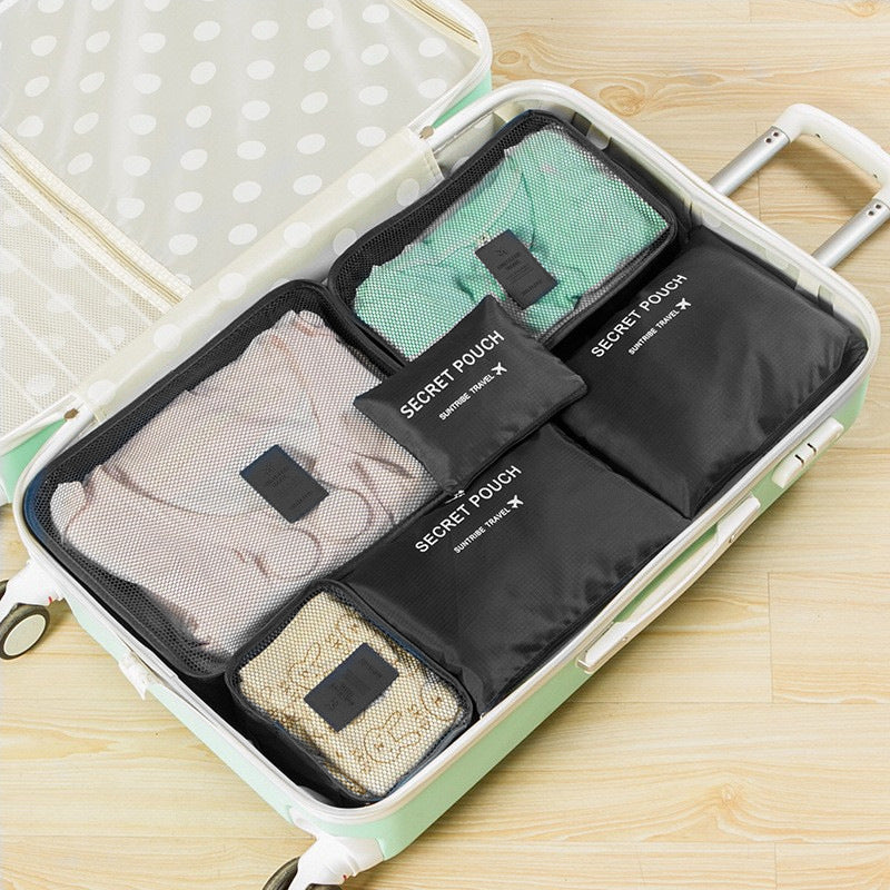 6pcs Travel Storage Compartment Set