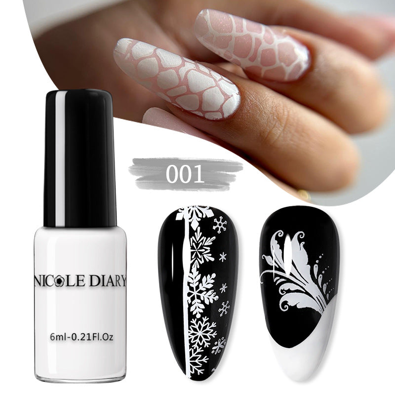 Simple Home Painted Quick-drying Nail Beauty Print Oil
