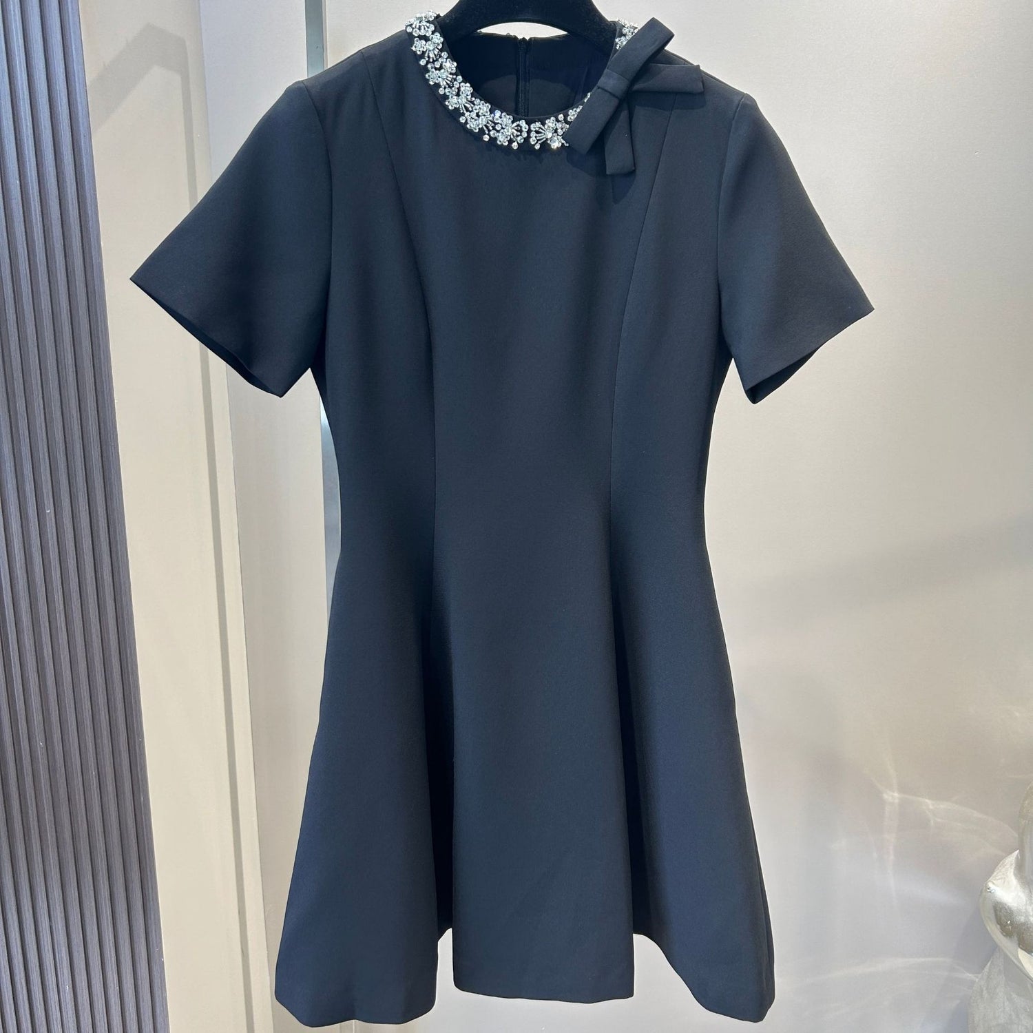 Socialite Style Heavy Industry Small Waist-tight Dress Beaded Design