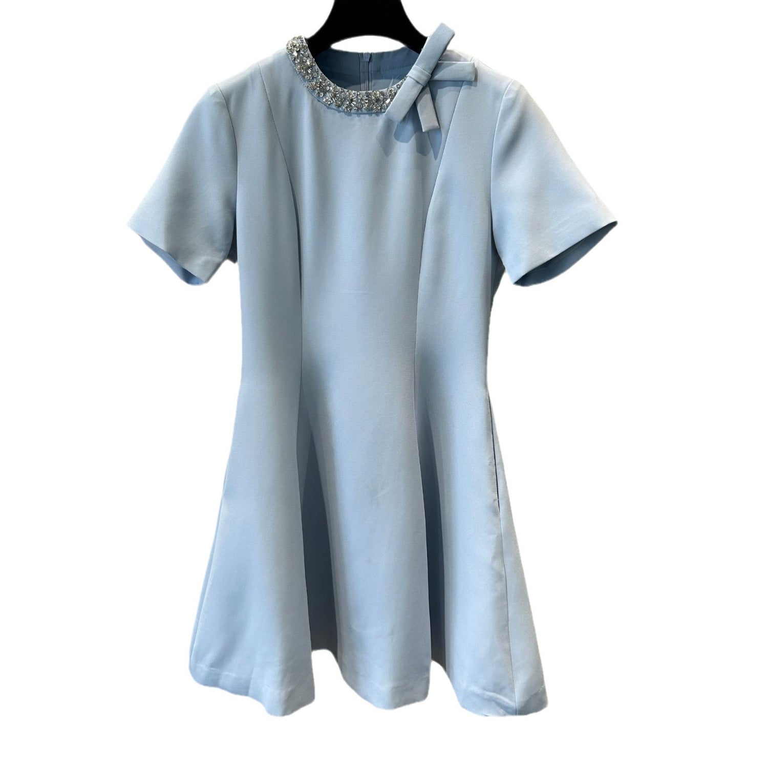 Socialite Style Heavy Industry Small Waist-tight Dress Beaded Design