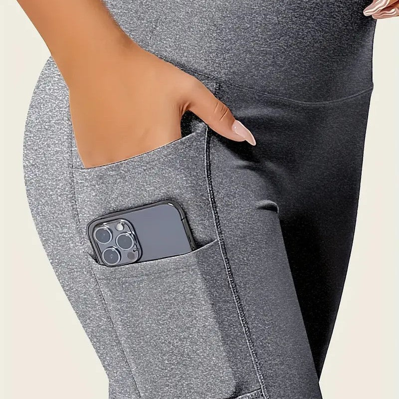 Spring snd Summer Fitness Two-pocket Sports Leggings