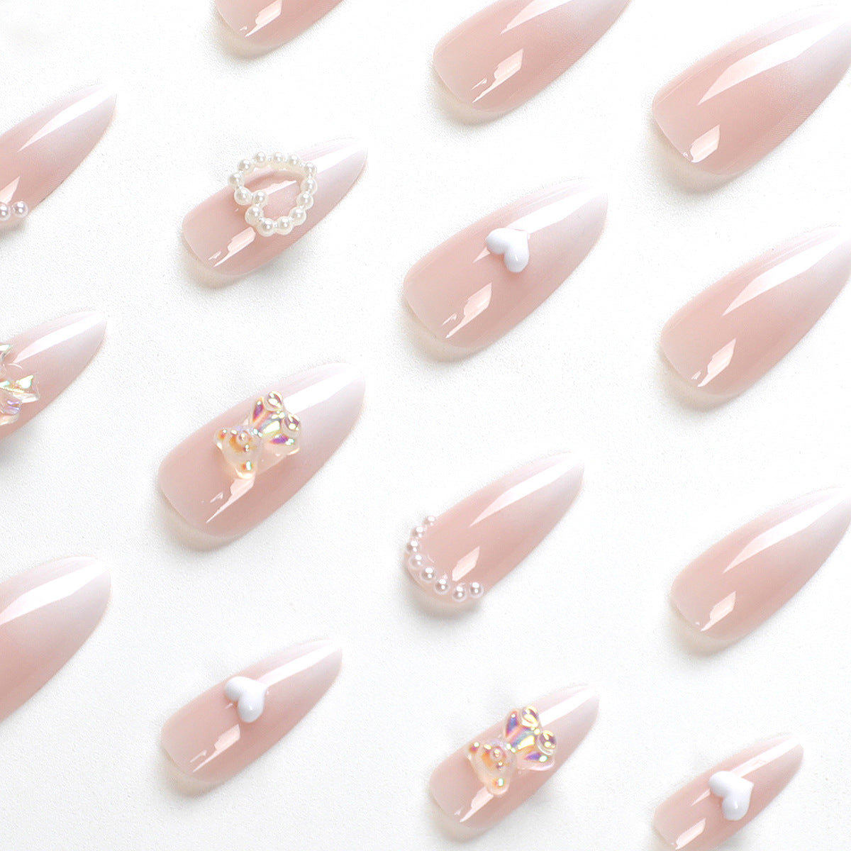 Sweet, French, Simple French Gradient Wear Nail Tip