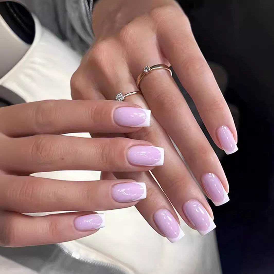 Women's European, American And French Style Pieces Fake Nail Patch