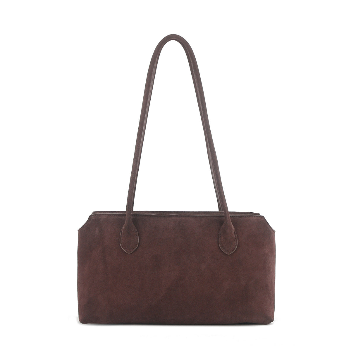 Leather Tote Large Capacity Underarm Bag Cowhide Handbag Women