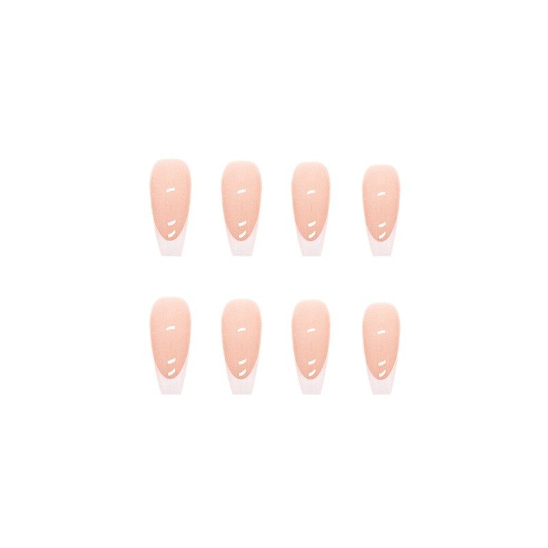 Chinese Style French Nail Tip Finished Product