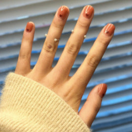 Women's European, American And French Style Pieces Fake Nail Patch