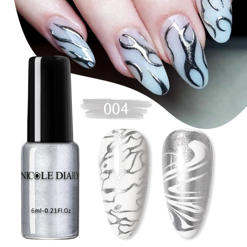 Simple Home Painted Quick-drying Nail Beauty Print Oil
