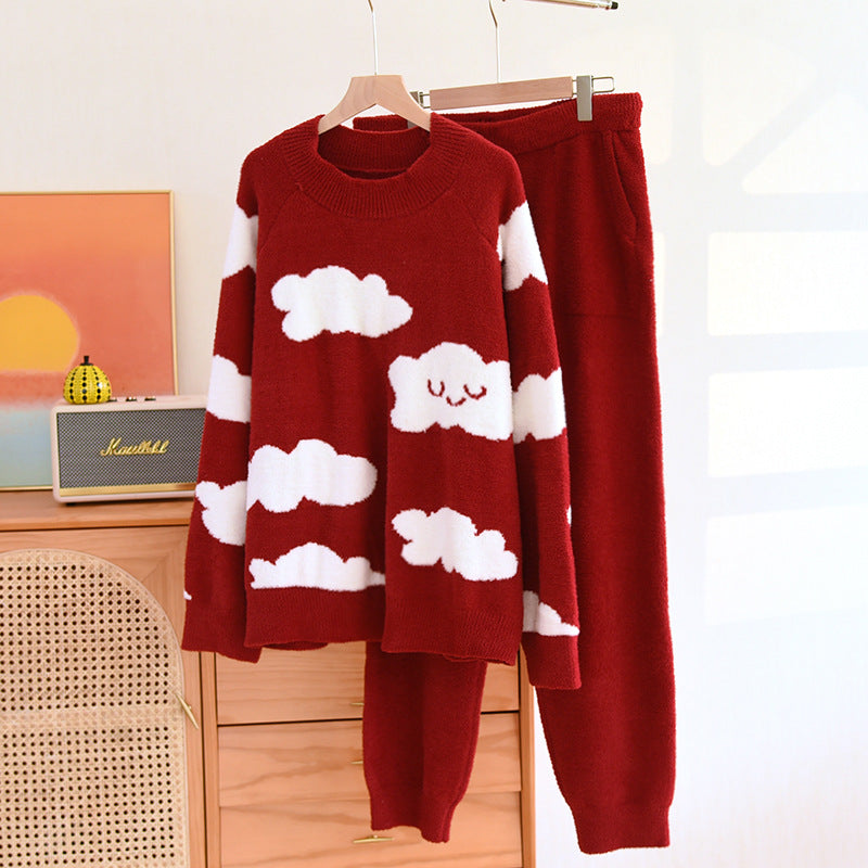 Soft Fleece Pajama Set, Top and Pants