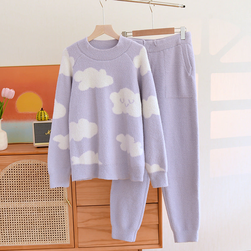 Soft Fleece Pajama Set, Top and Pants