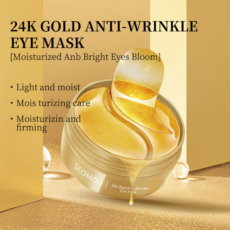 24K Moisturizing Seaweed Eye Mask for Dark Circles 60 Pieces